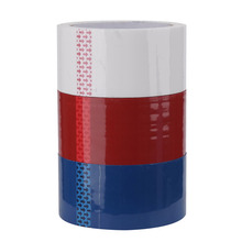 Tape hvit/rød/blå 50 mm x 66 meter 3-pk.